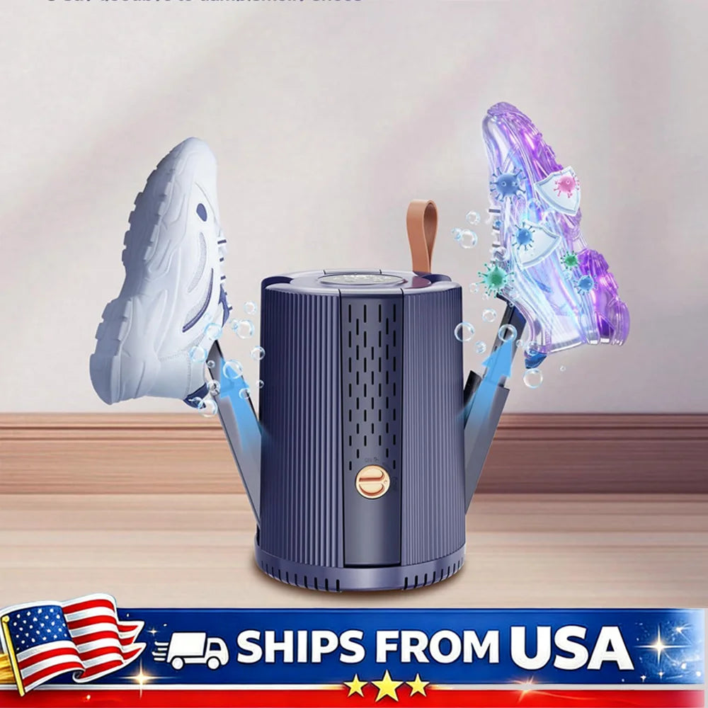 Electric Shoe and Boot Dryer with Timer 2 Speeds Foldable Portable Shoe Dryer Warmer Quick Dry Sneakers Boots Socks Hats Gloves