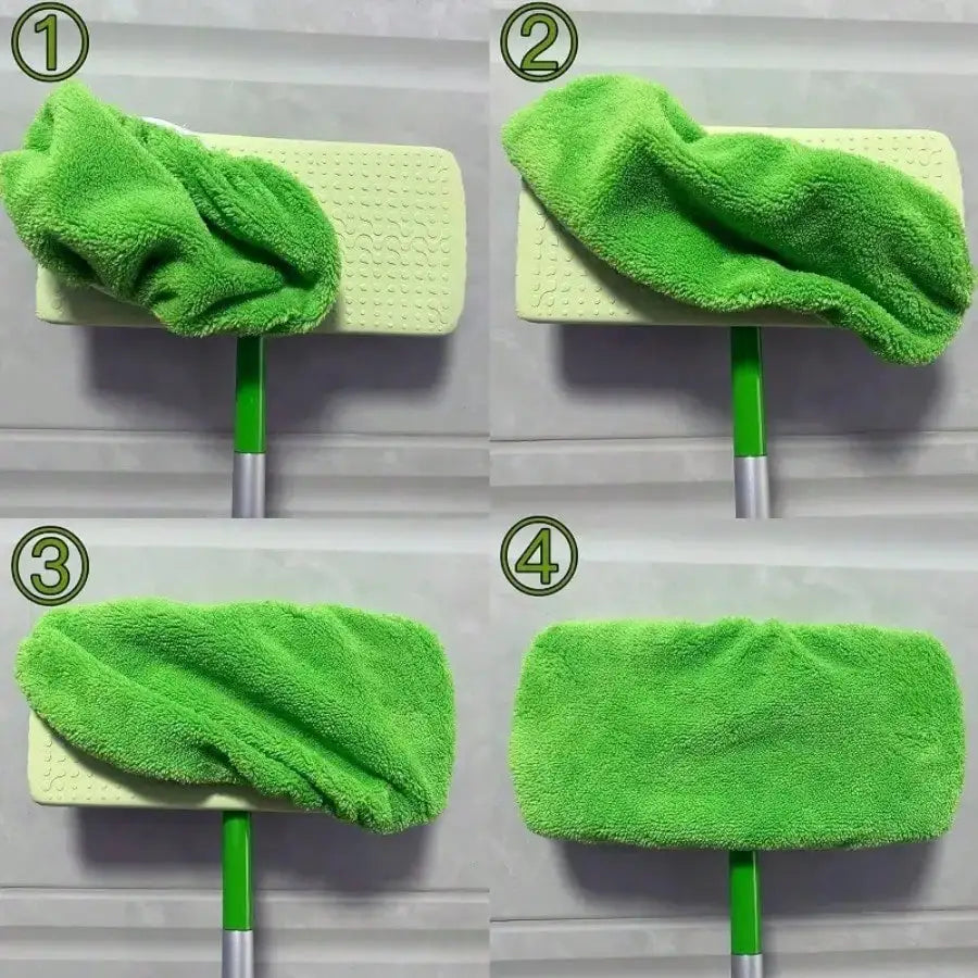 6Pcs Washable Microfiber Flat Mop Pads - Replacement Cloths for Wet Mopping, Fits Hardwood and Tile Floors