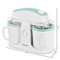 Suslas Dual Bowl Automatic Ice Cream Machine 500ml 120V US Plug Home DIY Ice Cream Maker