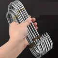 20pcs heavy-duty stainless steel S-hooks, rust-resistant meat hooks for beef, bacon, ham, duck, turkey, hot/cold smoking, durabl