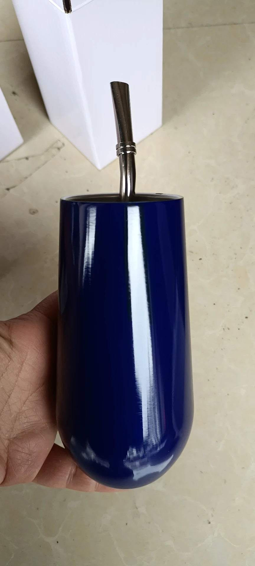With Steel Straws Wine Cup Champagne Beer 6oz 12oz Termos Tumbler Stemless Rose Gold Stainless Swig Tumbler Insulated Thermos
