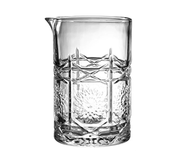 Cocktail Mixing Glass bartender Beaker Cocktail Stirring Glass with Thick Weighted Bottom Professional Bar Beaker Mixing Glass