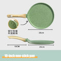 18/22/28cm Non-stick Frying Pan Pancake Pan for Breakfast Bread Egg Pizza Crepe Pan Kitchen Cookware Induction Cooker Gas Stove