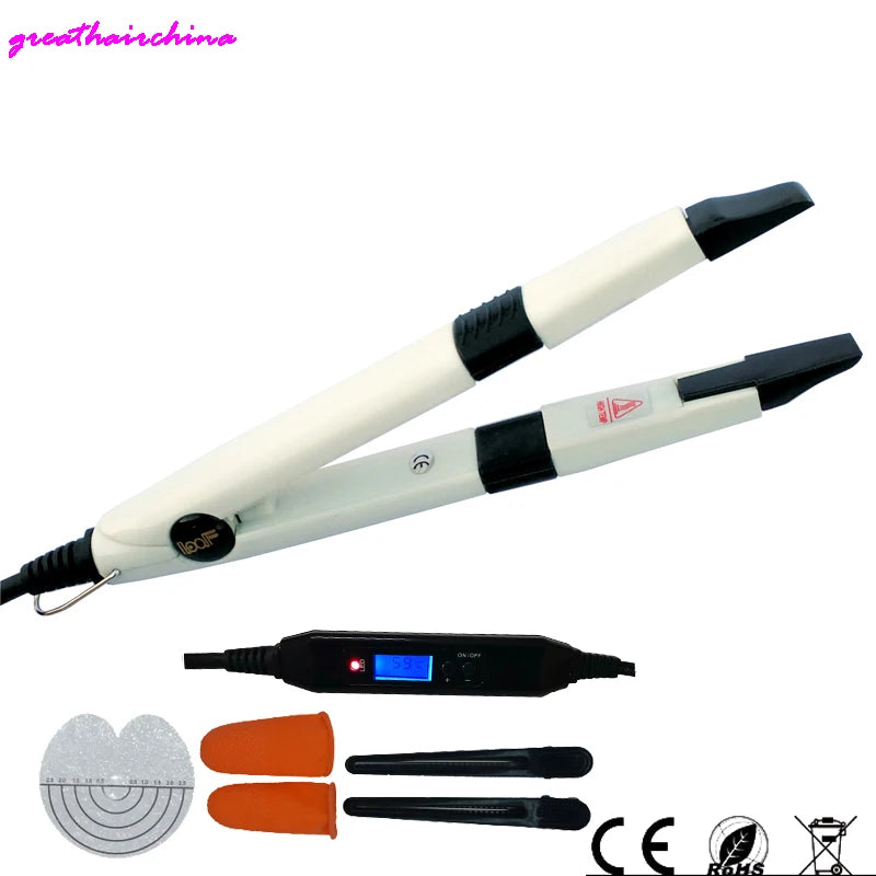 1 Pieces Newest Fashion Professional Mini LED Temp Control Hair Extension Iron Heat Keratin Fusion Connector Tools Hairdress