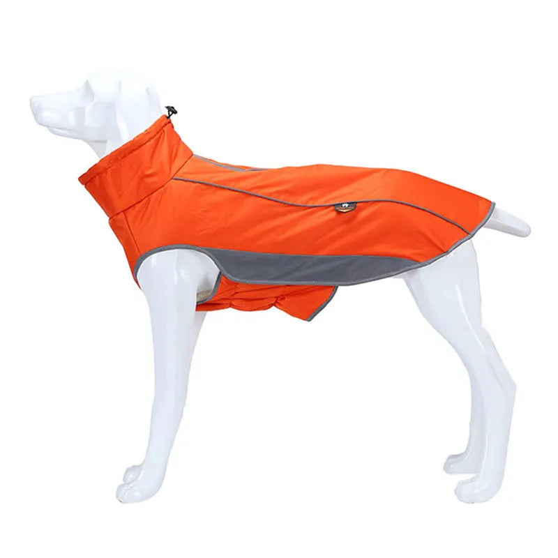 High Collar Big Dog Coat Jacket for Medium Large Dogs Winter Pet Clothes Labrador Shepherd Bulldog Raincoats mascotas Clothing