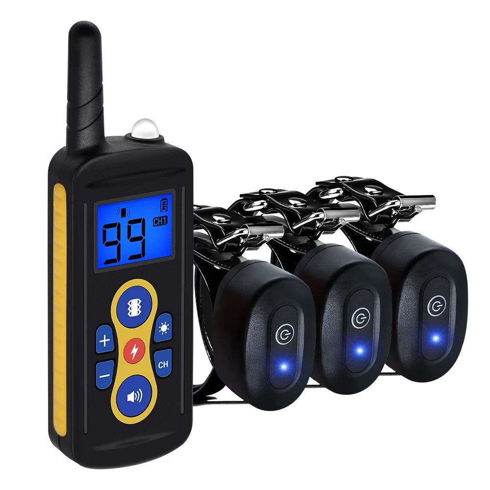 800m Dog Training Collar T-600 Waterproof Electric Pet Remote Control Rechargeable Bark Stop Receiver for All Sizes of Dogs