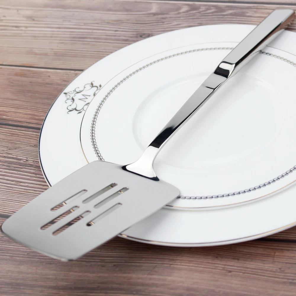 Recommended Cooking Utensils 18/8 Stainless Steel Plump Handle Perfect Mirror Polish Kitchenware Ladle/Spatula/Skimmer Cookware