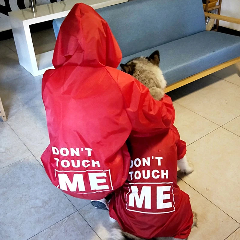 Waterproof Dog Raincoat Jumpsuit For Medium Large Dogs Rain Coat Outdoor Pet Clothes Puppy Doberman Labrador Husky Jacket TLC02