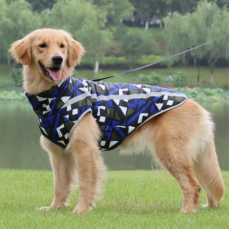 Waterproof Big Dog Coat Jacket for Medium Large Dogs Winter Warm Pet Clothes Golden Retriever Pitbull Clothing ropa para perro