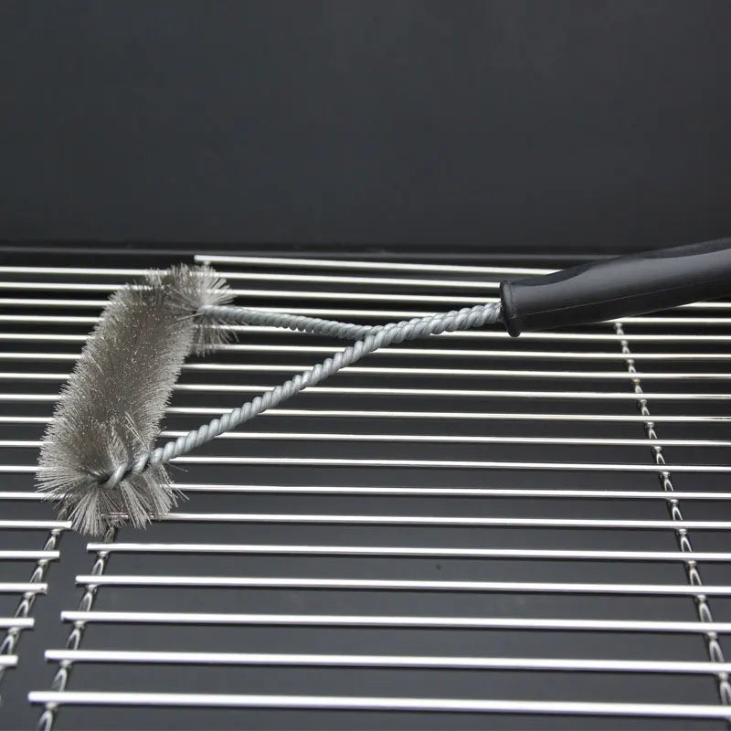 Barbecue Grill Cleaning Brush Stainless Steel Wire Bristles BBQ Brush Non-stick Cleaning Brush Kitchen Barbecue Accessories