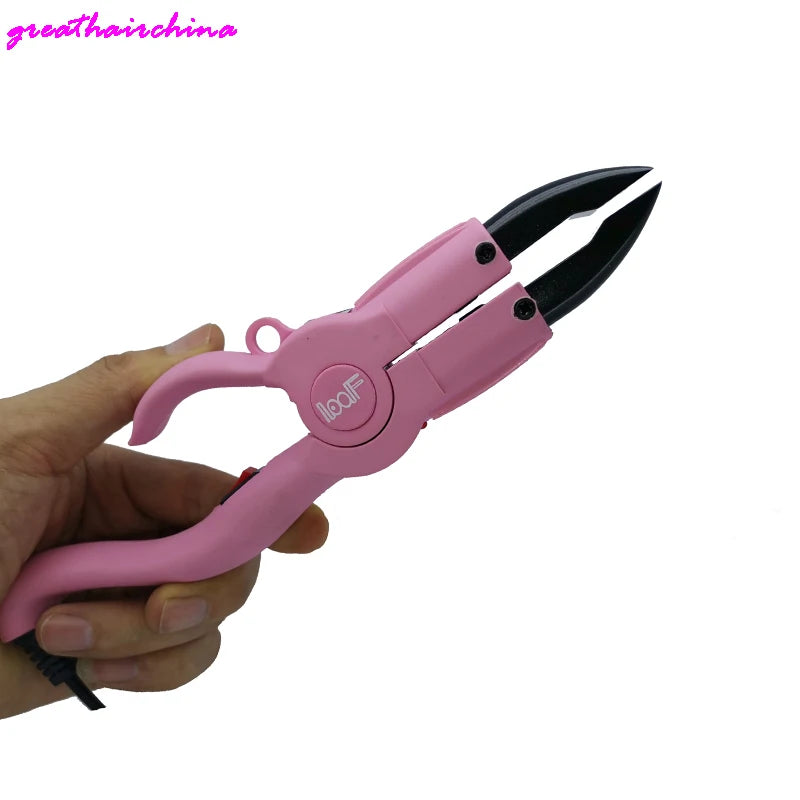 1Pcs Factory Outlet Temperature Constant Flat Plate Fusion Heat Iron Hair Extension  Keratin Bonding Tools + Insulated Fingers