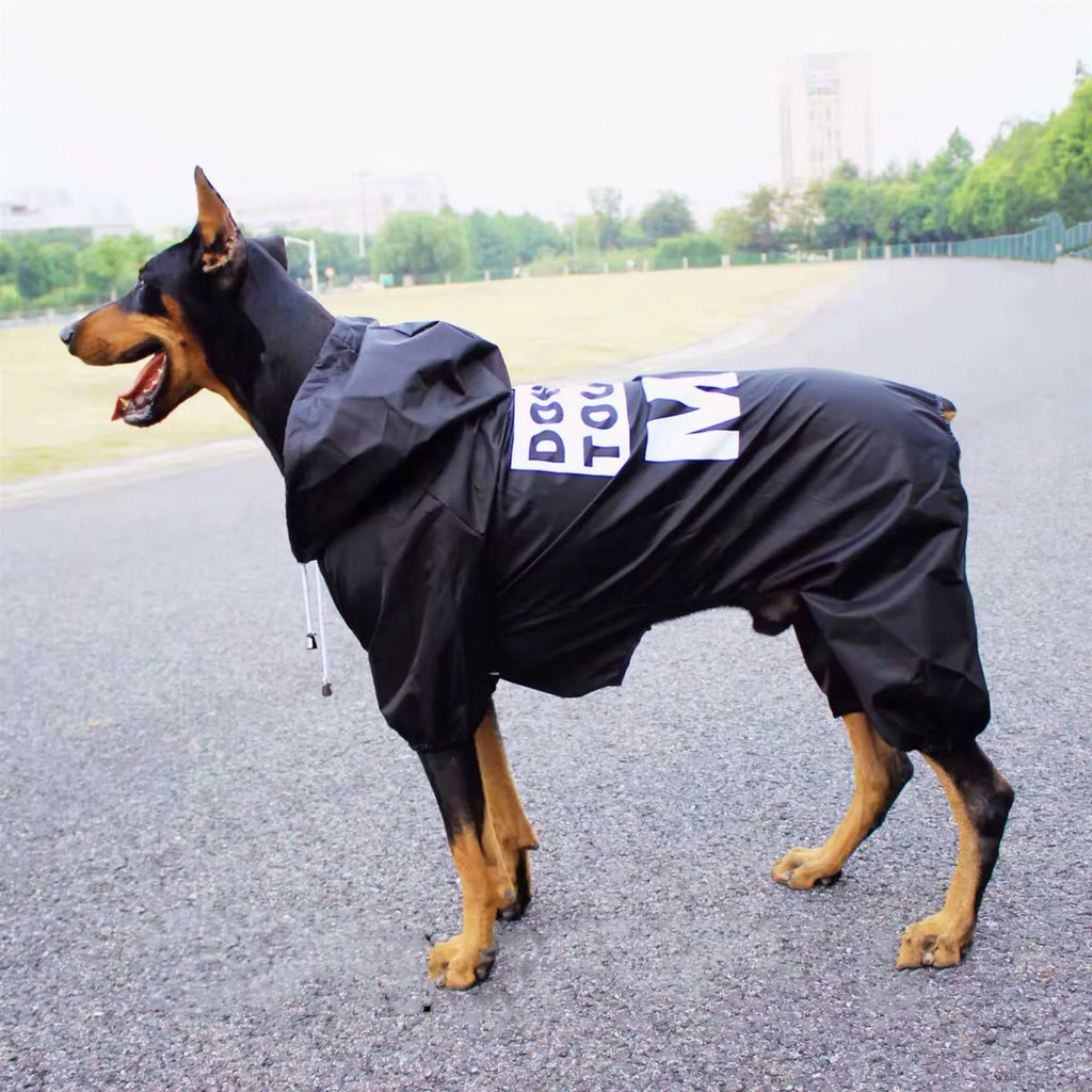 Waterproof Dog Raincoat Jumpsuit For Medium Large Dogs Rain Coat Outdoor Pet Clothes Puppy Doberman Labrador Husky Jacket TLC02