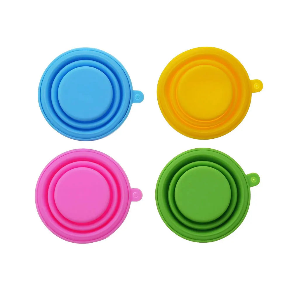 Silicone world Folding Cups 150ml Food Grade Water Cup Travel Silicone Retractable Coloured Portable Outdoor Coffee Handcup