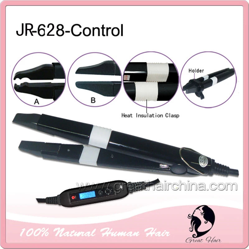 1 Pieces Newest Fashion Professional Mini LED Temp Control Hair Extension Iron Heat Keratin Fusion Connector Tools Hairdress