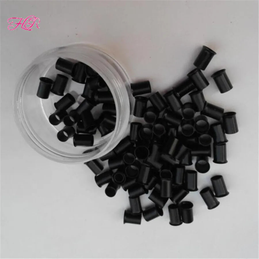 Micro Flared Rings 500s Locks Bead Copper Micro Tubes Links Rings Beads For Stick Tip hair 4.0x3.6x6.0mm Copper Micro Ring