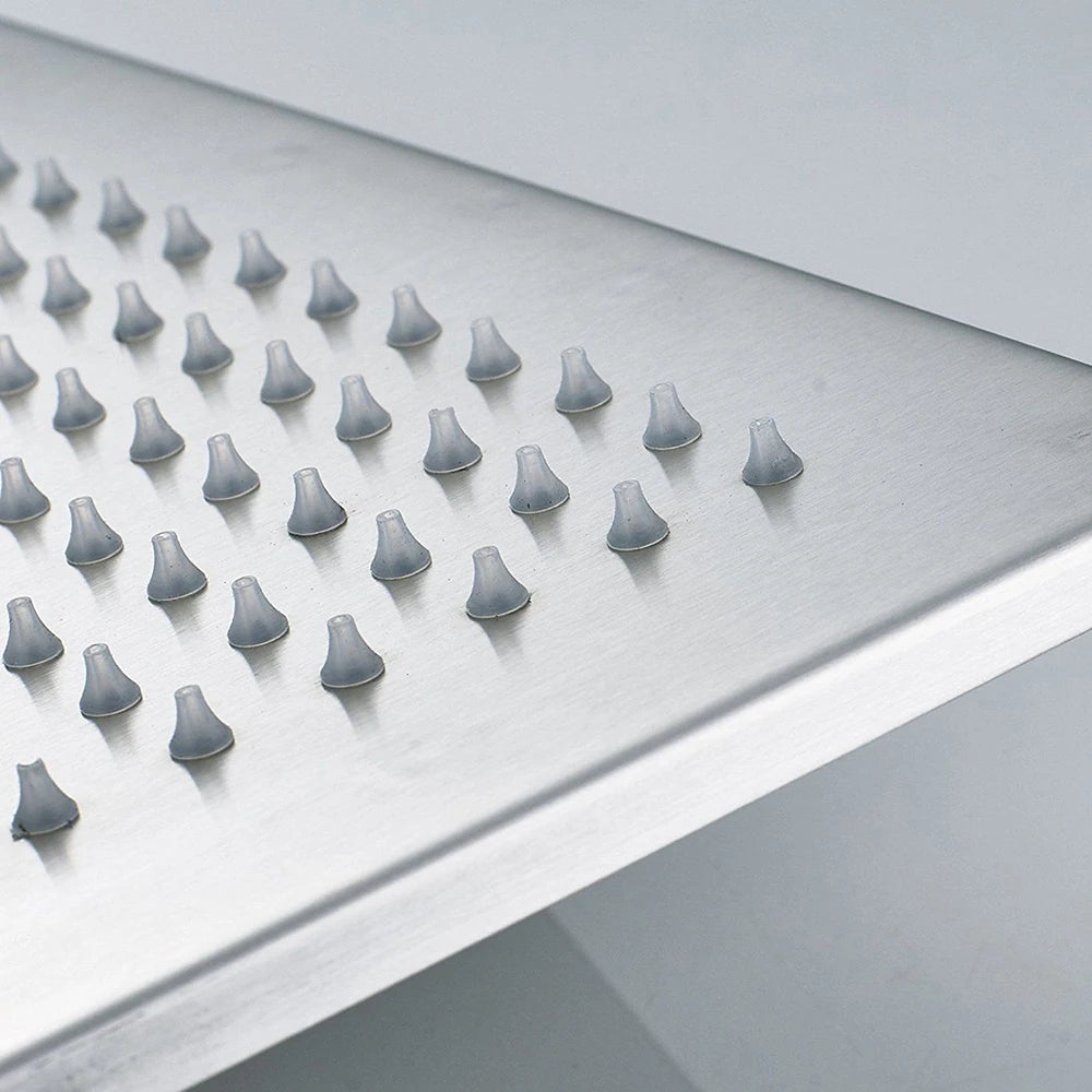 Matte Black 16 inch Rainfall shower head Brass square led light shower faucet head 40cm Brass Rainfall Shower Head