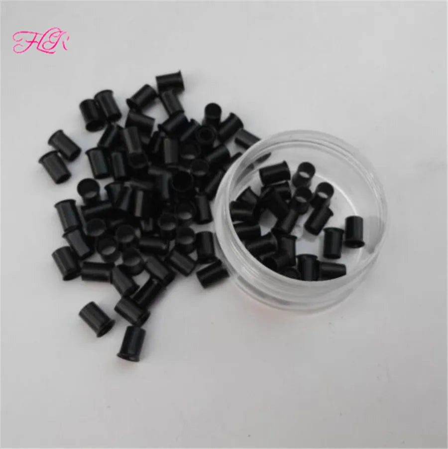 Micro Flared Rings 500s Locks Bead Copper Micro Tubes Links Rings Beads For Stick Tip hair 4.0x3.6x6.0mm Copper Micro Ring
