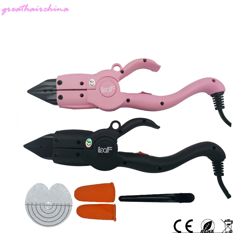 1Pcs Factory Outlet Temperature Constant Flat Plate Fusion Heat Iron Hair Extension  Keratin Bonding Tools + Insulated Fingers