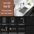 Bar Counter kitchen Nanometer Cup Rinser 304 Stainless Steel Handmade Brushed Cup Washer For Milk Tea Cafe Fast Food Shop