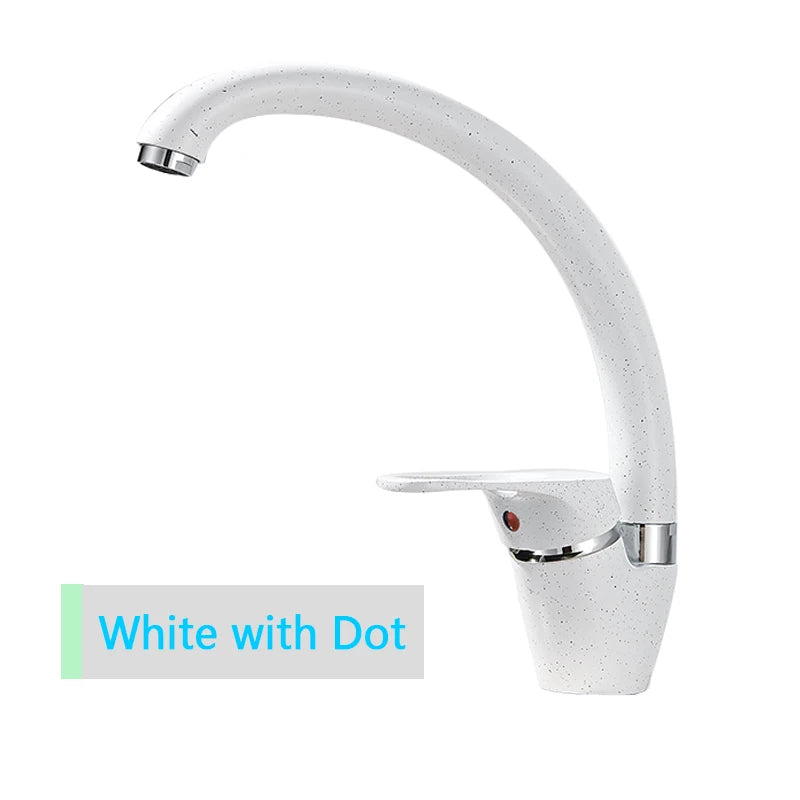 Rozin Beige Brass Kitchen Faucets 3 color 360 Rotated Swivel Spout Kitchen sink Crane Single handle Cold Hot Water Mixer Tap