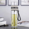 500ML Glass Water Bottles For Drink Tea With Infuser Double Wall Bottle For Water Brief Portable Outdoor ST195