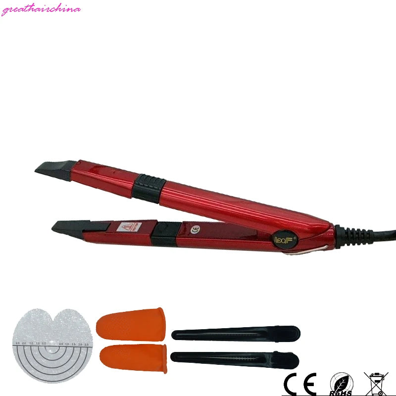 1 Pieces Newest Fashion Professional Mini LED Temp Control Hair Extension Iron Heat Keratin Fusion Connector Tools Hairdress