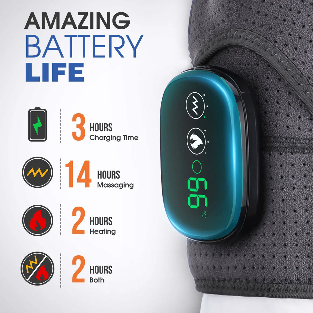 Electric Shoulder /Knee /Ankle/Wrist Massager Heating Pad Vibration Massage Support Belt Shoulder /Knee Thermal  Brace