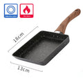 13x18CM Frying Pan Tamagoyaki Omelette Black Non-stick Pan Fry Egg Pan Pancake Kitchen Pot Only Use for Gas Cooker