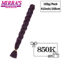 41 Inch Long Jumbo Braiding Hair Purple Synthetic Braids Hair Extensions Pink Blue Ombre Hair For Box Braid Support Wholesale