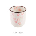 Ceramic Sakura Underglaze Kung Fu Tea Set Drinking Tea Cup Single Household Porcelain Cup Water Cup Tea Cup
