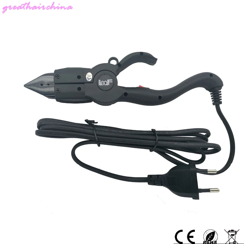 1Pcs Factory Outlet Temperature Constant Flat Plate Fusion Heat Iron Hair Extension  Keratin Bonding Tools + Insulated Fingers