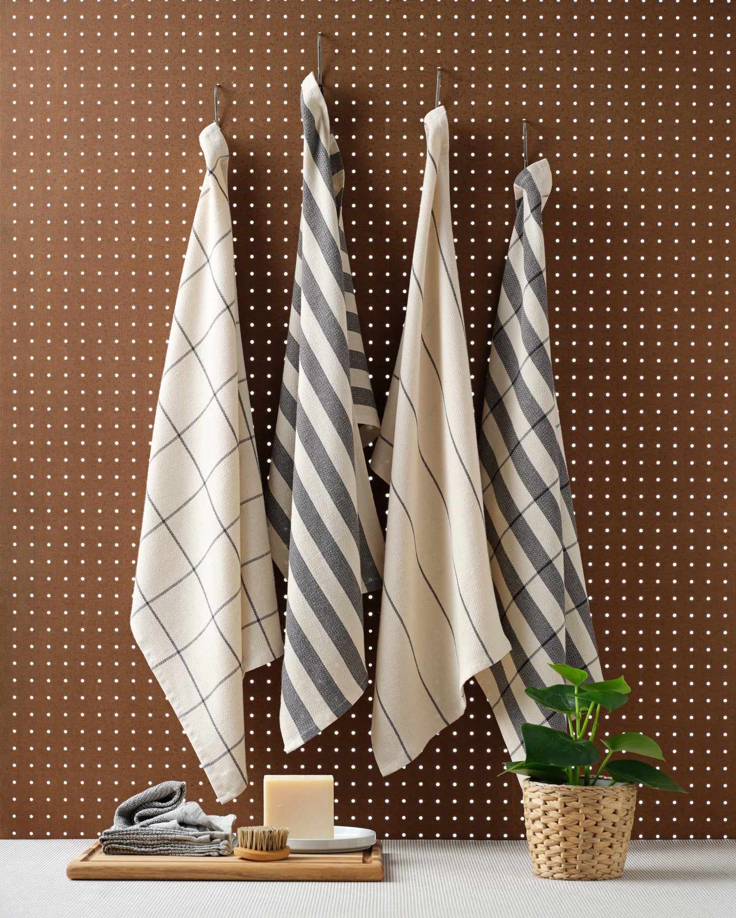 Cotton Kitchen Towels, Set of 4