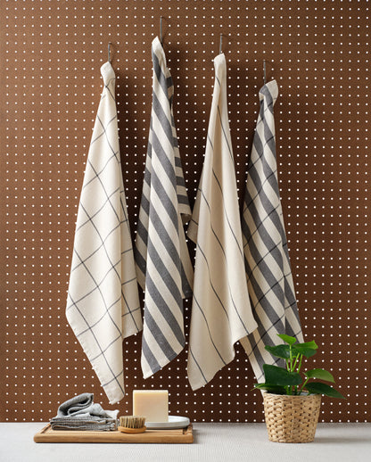 Cotton Kitchen Towels, Set of 4