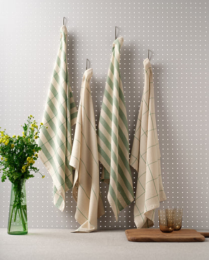 Cotton Kitchen Towels, Set of 4