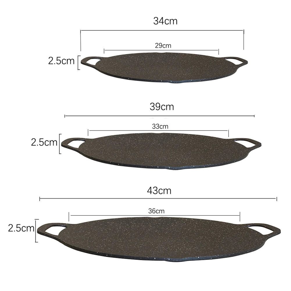 Baking Dishes Pans Non-stick Baking Tray Multi-purpose Round for Outdoor Camping Kitchen Bakeware Household Tools
