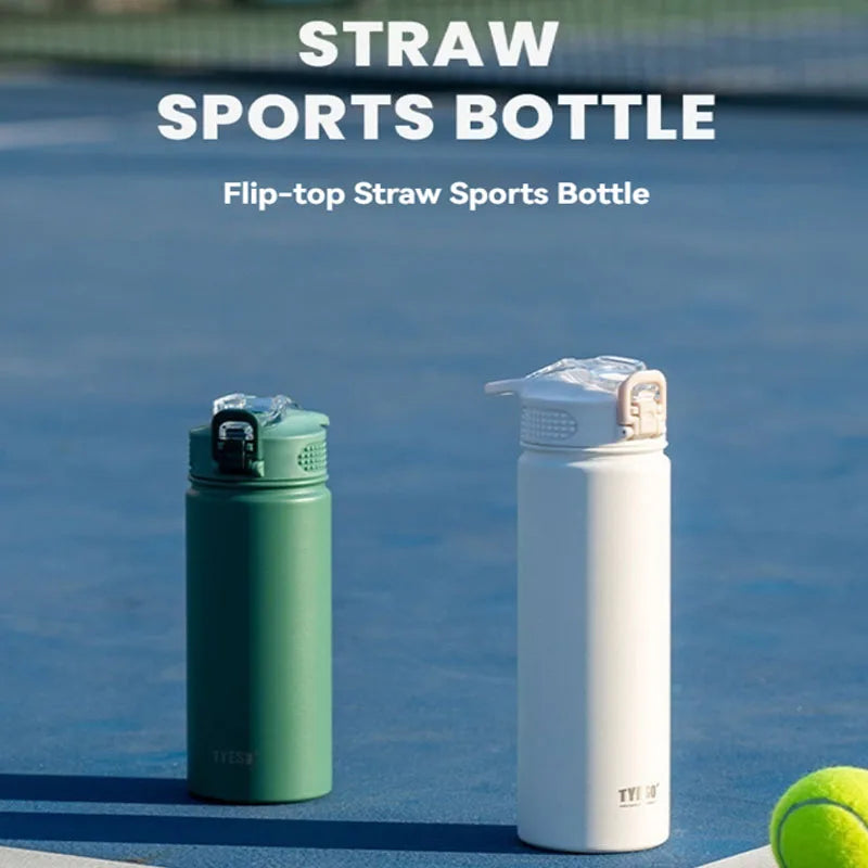 Tyeso 600ML/750ML Stainless Steel Thermos Bottle Car Insulated Cup Portable Sport Vacuum Flask Keeps Cold and Heat Thermal Mug