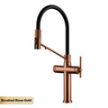 Modern Gun Grey Brass 3-in-1 single hole Kitchen faucet separate Filter Water Tap。Pull out sprayer  Hot&cold Sink mixer tap