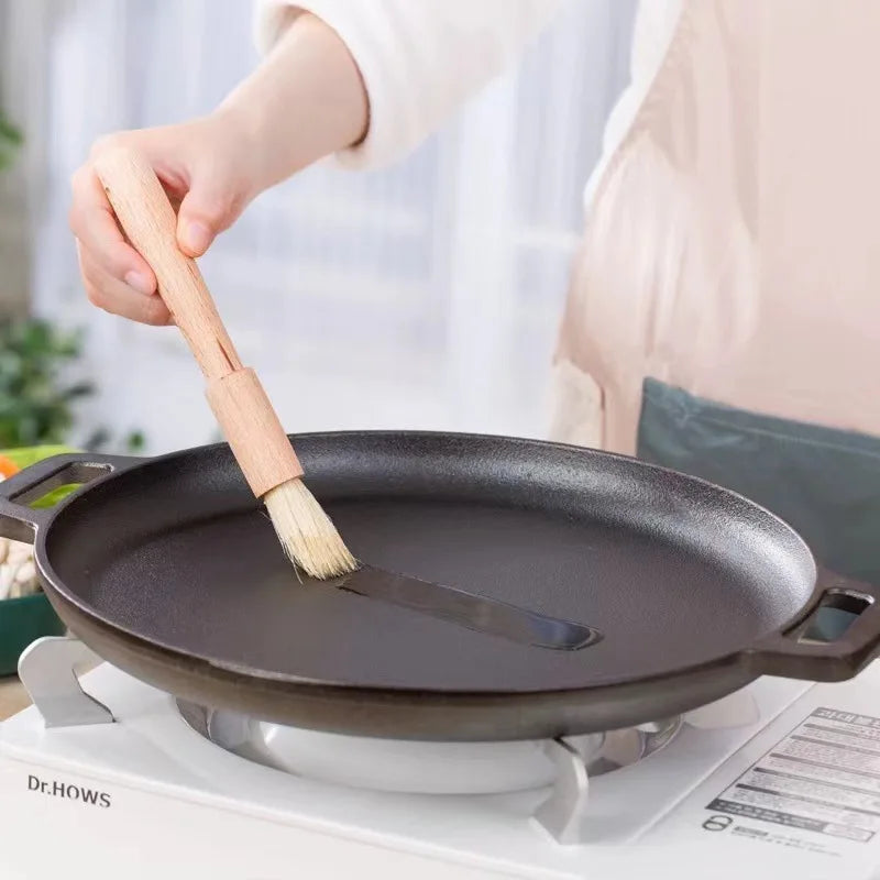 2026 Multi-Purpose Cast Iron Frying Non-Stick Skillet for Stove & Outdoor Cooking,Lightweight Round Griddle for Home Kitchen