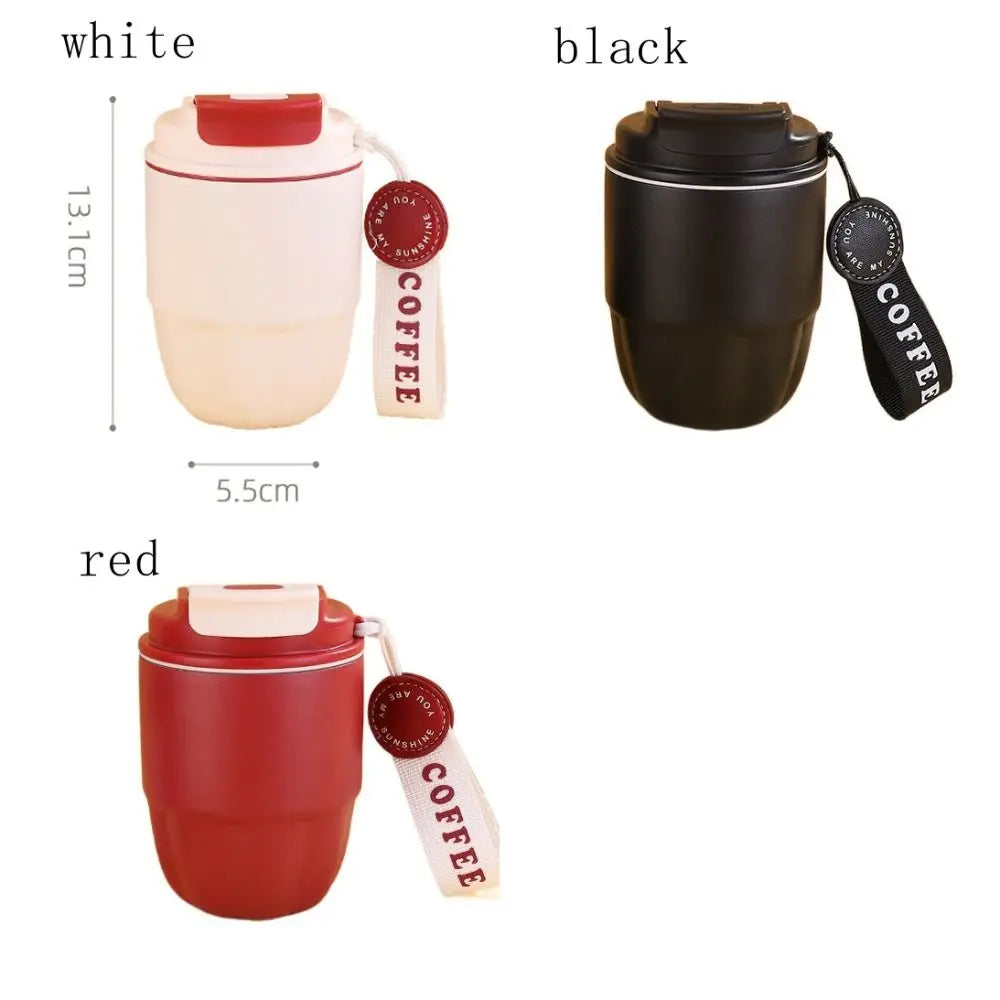 Durable Mini Stainless Steel Coffee Mug Portable Simple Vacuum Flasks 260ml Small Capacity Dual Drink Cup Car