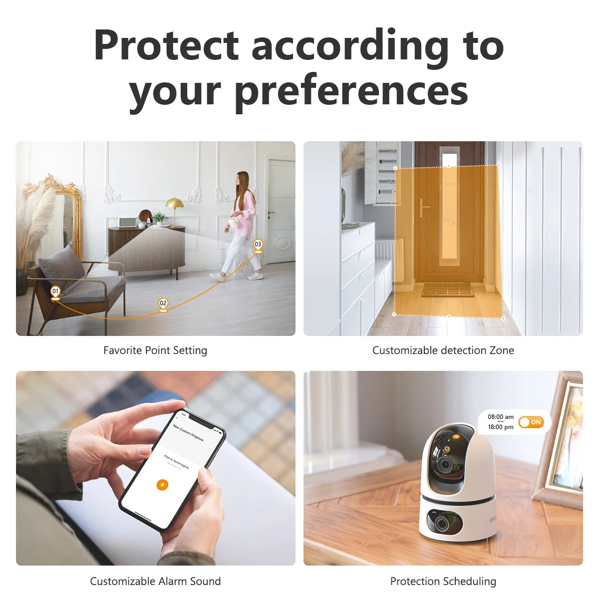 IMOU Indoor Camera 360° PTZ WiFi Camera Home CCTV Surveillance Camera Auto Tracking Security Protection Family Pet Baby Monitor
