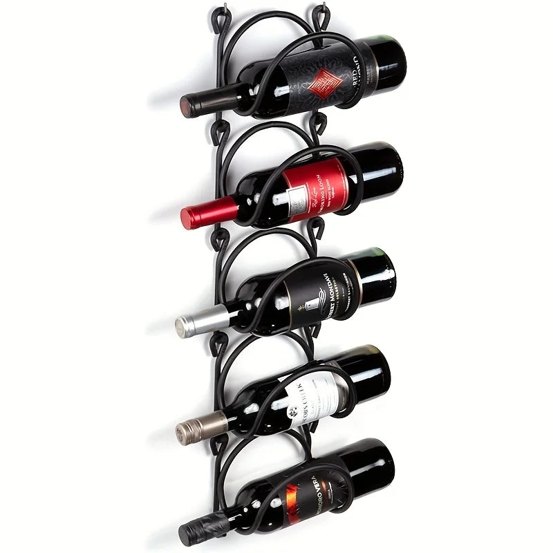 6-Piece Wrought Iron Towel Rack Wall-Mounted With Hooks Sturdy Easy Install Space-Saving For Bathroom Kitchen | 24-hour Shipping