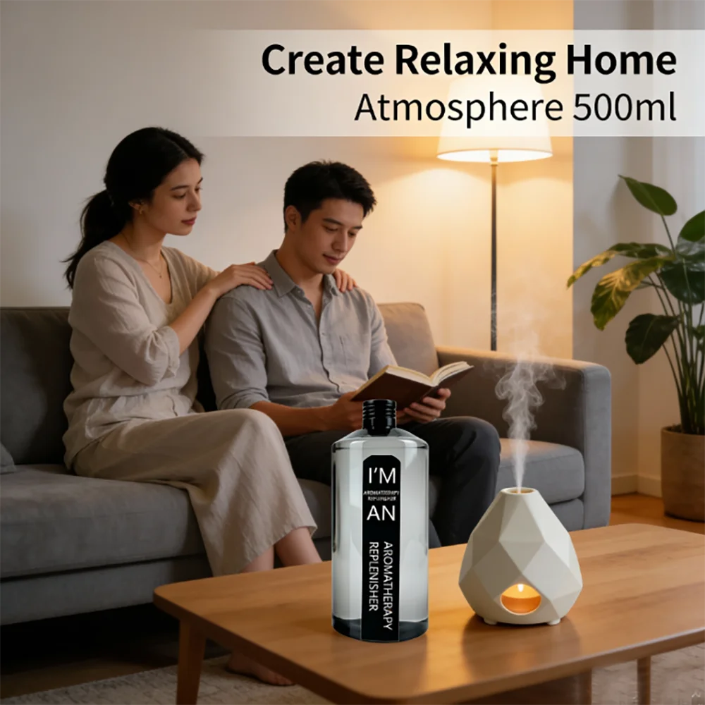 500ML Flameless Aromatherapy Essential Oil Hilton Hotel Aromatherapy Supplement Liquid for Air humidifier Aroma Machine Lasting