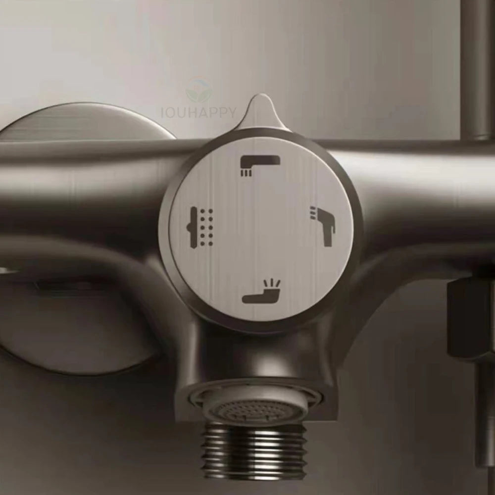 9 Inch Shower Head High Pressure Cold and Hot Rainfall Shower Head Set Large Panles Handheld Shower System Bathroom Accessories