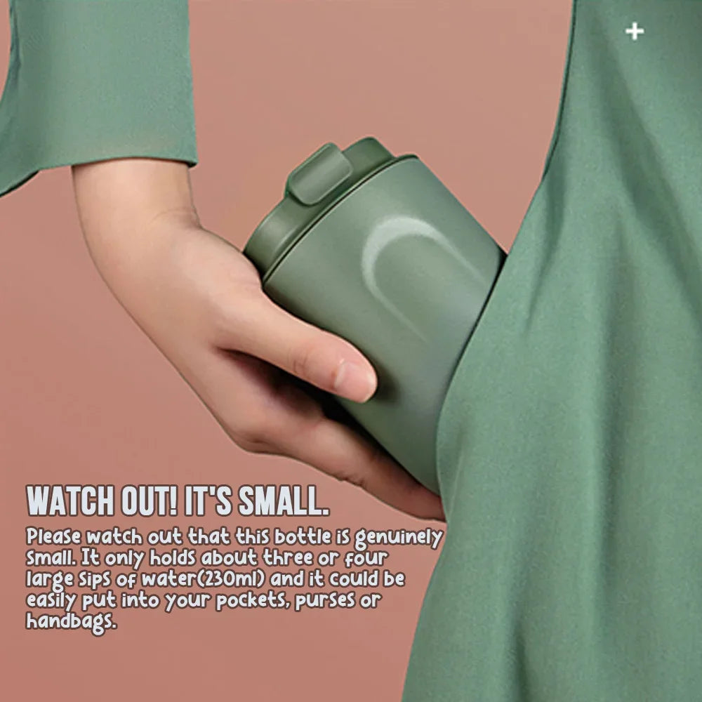 Thermos Bottle Mini Thermal Water Bottle Travel Insulated tumber Cup Coffee Mug Camping Stainless Steel Double Wall Leak Proof