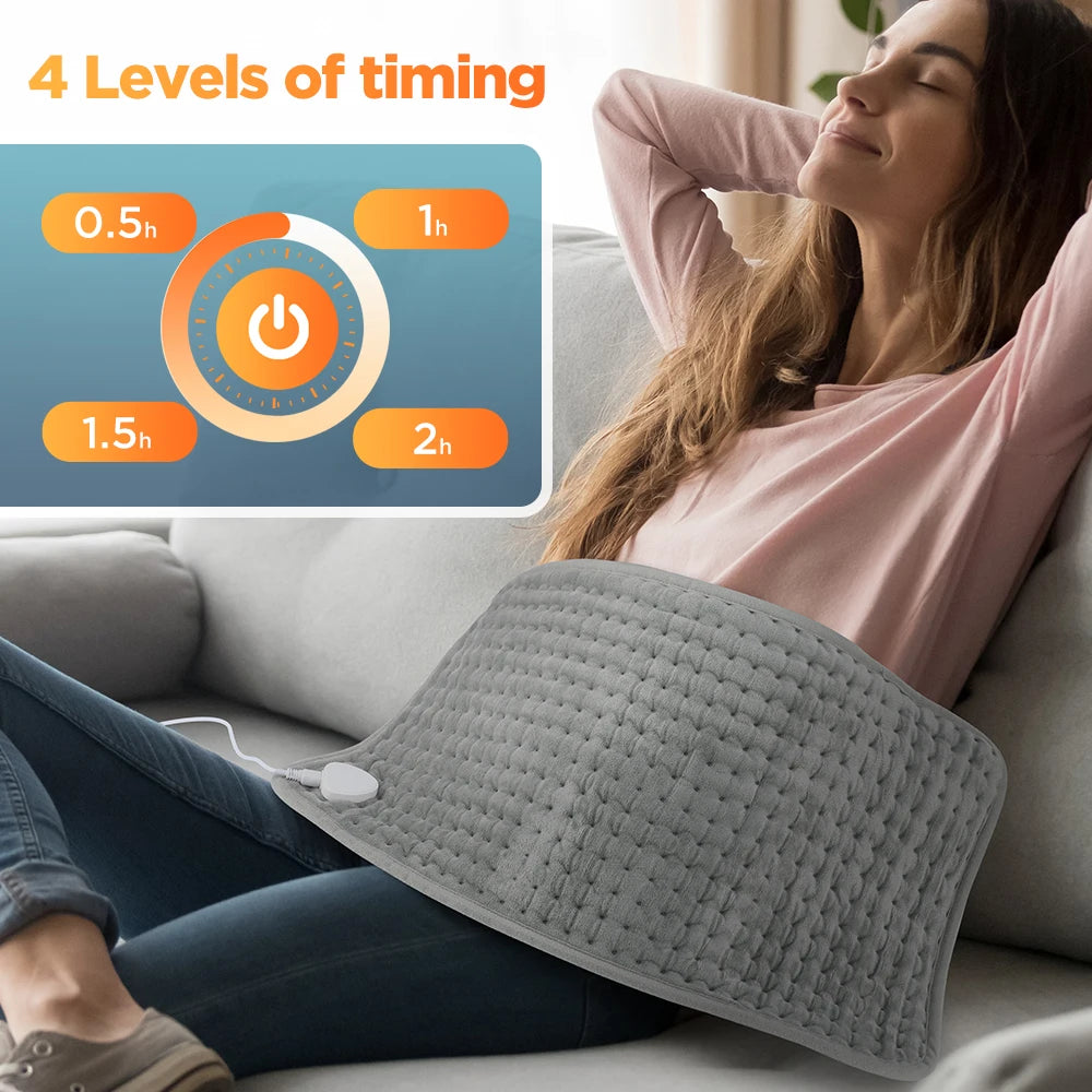 60x30CM Heating Pad 10 Levels Constant Temperature 4 Modes Timing Hot Blanket Keep Legs Abdomen Hands Body Warming Thermal Mat