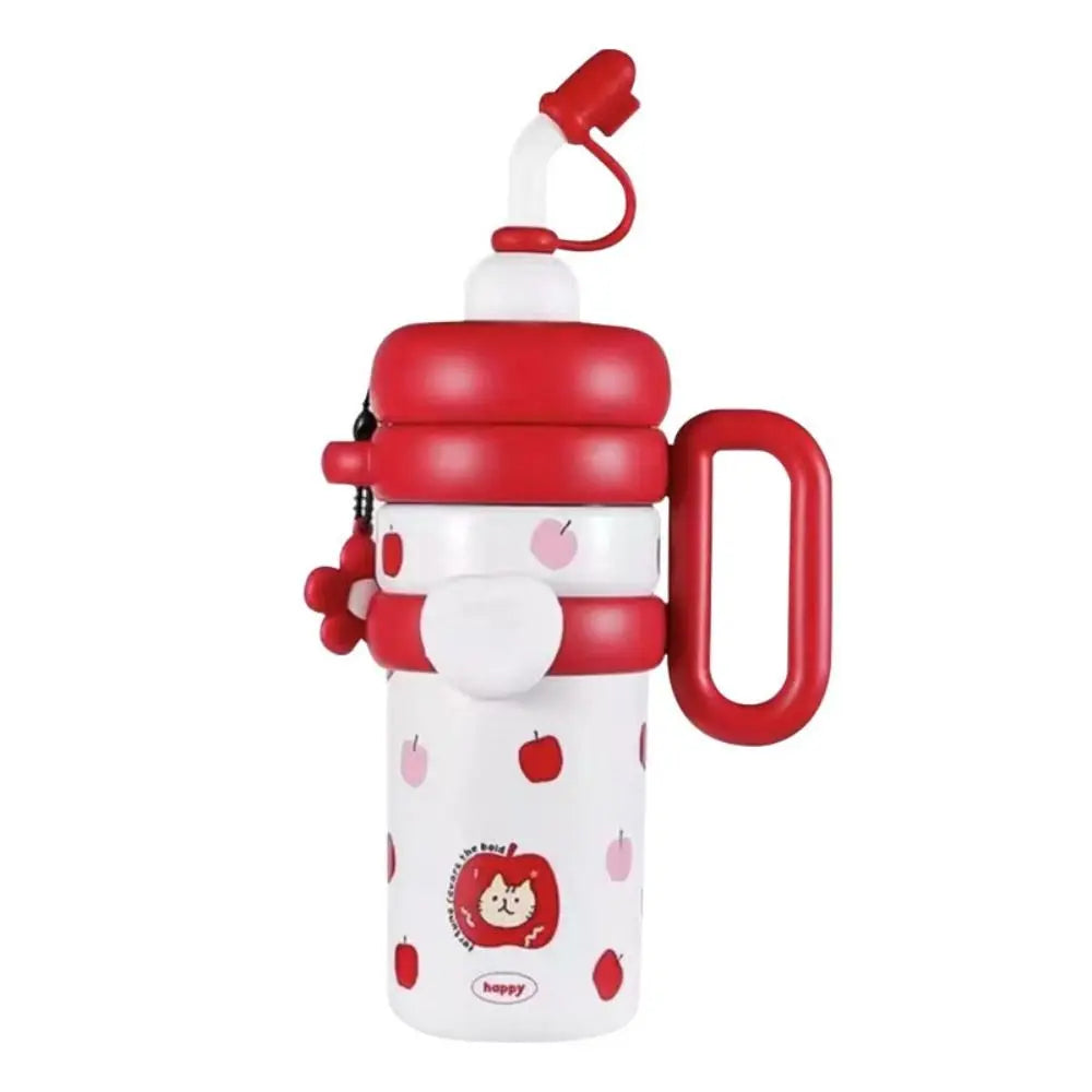 920ML Insulated Thermos with Handle Stainless Steel Thermos Coffee Cup Handheld Large Capacity Sports Water Kettle Car Cups
