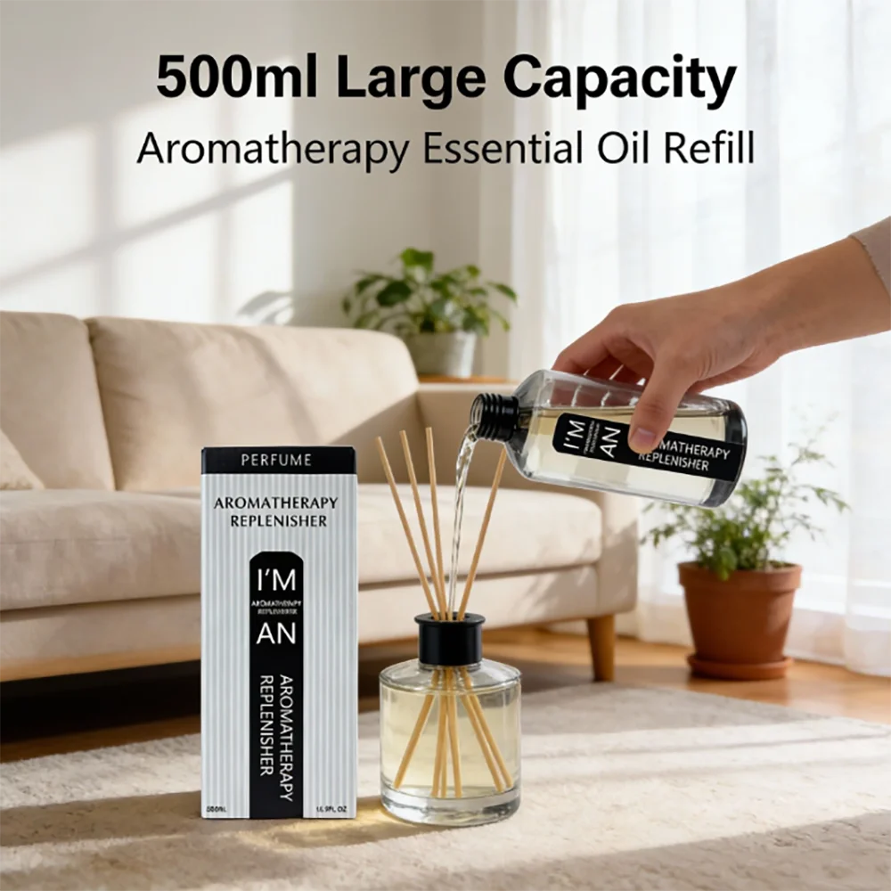 500ML Flameless Aromatherapy Essential Oil Hilton Hotel Aromatherapy Supplement Liquid for Air humidifier Aroma Machine Lasting