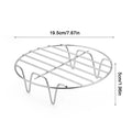 stainless steel BBQ net 6/7/8 Inches Roasting Rack Baking Air Fryer Rack Kitchen Grill Holder Cooking Non-stick  Grilling Rack