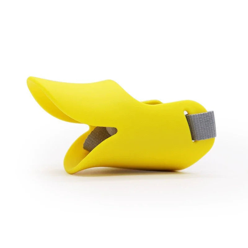 Silicone Soft & Safe Dog Muzzle - Anti-Biting, Anti-Barking, for Small to Medium Dogs,Anti-Bark Device,Duck-Bill Design