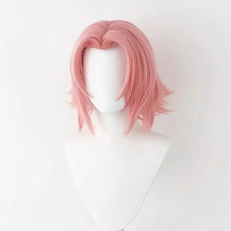 Sakura Cosplay Wig HOKAGE NINJA Anime Coser Synthetic Wig Cute Girl Heat Resistant Fiber High Quality Wig Halloween Party Use